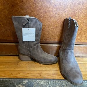 *NEW* Women's Dr. Scholls Layla Mid Calf Western Booties wide calf Size 8